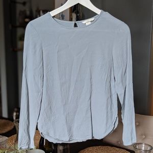 H&M Baby Blue Blouse (size 2)